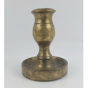 Traveling candlestick, brass, 19th century.