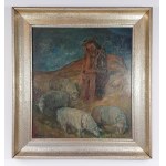 Edmund Czarnecki (1906-1990), Chrystus Frasobliwy z owcami, 1946 r.