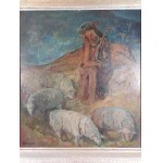 Edmund Czarnecki (1906-1990), Schmerzhafter Christus mit Schafen, 1946.