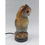 Porcelain Owl lamp, 20th century Europe.