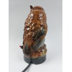 Porcelain Owl lamp, 20th century Europe.