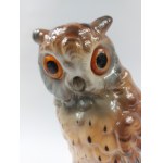Porcelain Owl lamp, 20th century Europe.