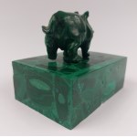Statuetta di ippopotamo su base