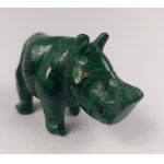 Statuetta di ippopotamo su base