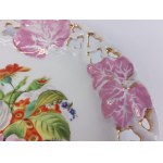 Decorative flower platter with openwork