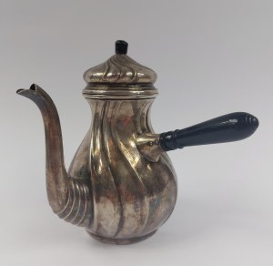 Hot chocolate pitcher, plater, ATLA, Western Europe, 1st quarter of 20th century.