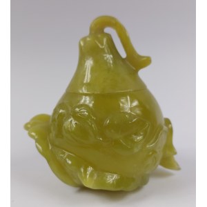 Jade container, Asia, 20th century.