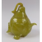 Jade container, Asia, 20th century.