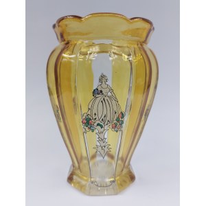 Vaso, acciaieria Zawiercie, anni '20. - rara decorazione