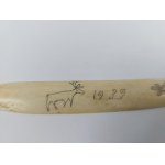 Bone paper knife, 1939.