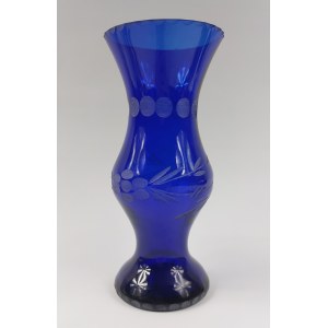 Vase in cobalt