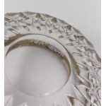 Bowl, Val Saint Lambert, framed in silver