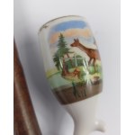 Pipe with hunting motif