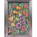 Henryk Zbigniew Wolff (born 1940 in Warsaw), Pair of paintings. Cycle - My Garden - Roses, 2019.