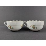 Set of 2 cups with saucers, Herend, Hungary