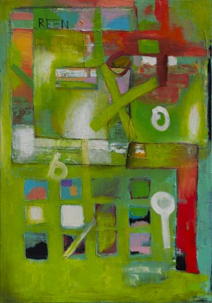 Piotr Gola, Green abstract no.1, 2018