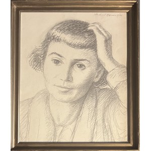 Wlastimil Hofman ( 1881 - 1970 ), Porträt einer Frau, 1926