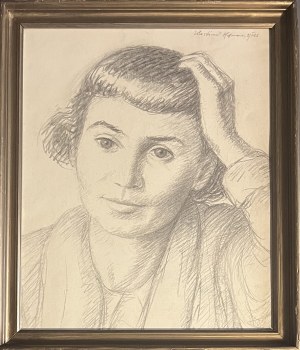 Wlastimil Hofman ( 1881 - 1970 ), Portret kobiety, 1926