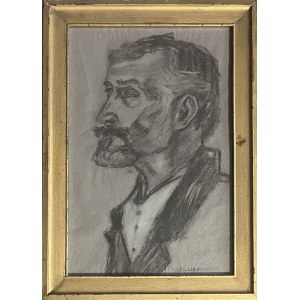 Wlastimil Hofman ( 1881 - 1970 ), Portret mężczyzny, 1914