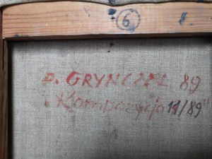 Dorota Grynczel ( 1950 - 2018 ), Kompozycja 11/89, 1989,