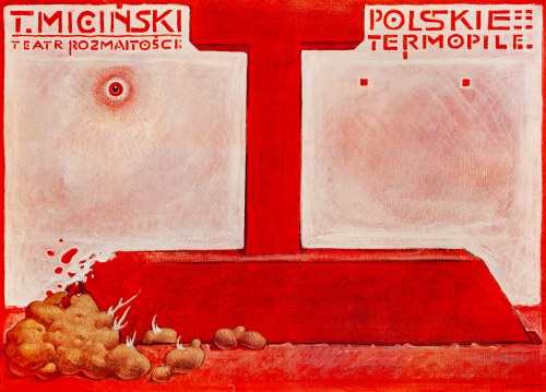 Franciszek STAROWIEYSKI (1930-2009), Polskie Termopile - plakat teatralny, 1982