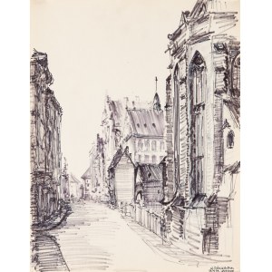 Albin WACZYŃSKI (1929-2003), Odrzańska Straße, Wrocław, 1973