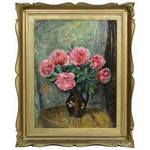 Irena WEISS - ANERI (1888-1981), Peonie w glinianym dzbanku, przed 1972