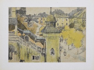 Józef CZAJKOWSKI (1872-1947), Fragment Rynku [Sukiennice], 1911