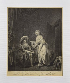 Louis Léopold Boilly (1761-1845) - malował, Alexandre Chaponnier (1753-1805) - rytował, Porównanie drobnych stóp