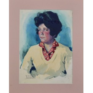 Jan Korwin KOCHANOWSKI (1897-1970), Porträt einer jungen Frau, 1962