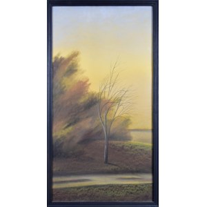 Grazina BUKIENE, Einsamer Baum - aus der Serie Abendfarben, 1995