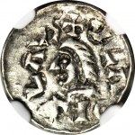 Ladislaus I. Herman 1081-1102, Krakauer Denar, erste Ausgabe, kleiner Kopf
