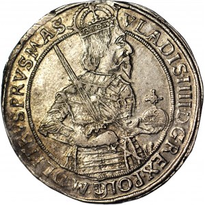 RR-, Ladislav IV Vasa, Thaler 1635, Bydgoszcz, cca razba
