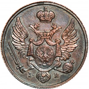RRR-, Królestwo Polskie, 3 grosze 1826 z miedzi kraiowey, NOWE BICIE Petersburskie