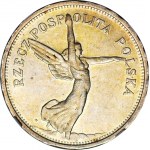 R-, 5 złotych 1928 Nike, ze znakiem bardziej oddalonym od stopy, Warszawa, mennicze