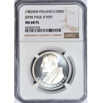 1000 złotych 1982, Jan Paweł II, stempel zwykły PROOFLIKE