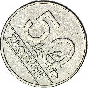 RRR-, 50 złotych 1990, DESTRUKT - skrętka
