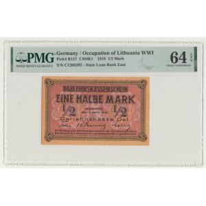 Kowno 1/2 marki 1918, ser. C