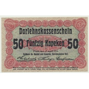 Poznań 50 kopiejek 1916 ''...nabywa''