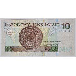 10 złotych 1994, druk TDLR Londyn, AA 0037752, dwa zera na początku