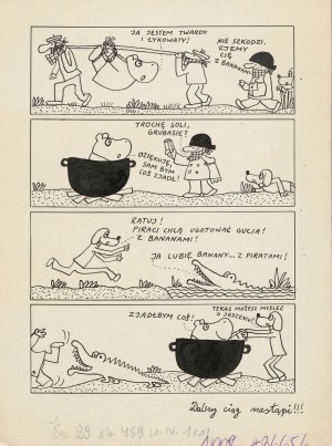 BUTENKO Bohdan - Gucio i Cezar 9 [oryginalna plansza komiksowa] (2)