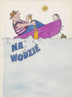 BUTENKO Bohdan - Na wodzie [oryginalna ilustracja do czasopisma Świerszczyk]