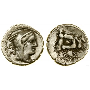 Republika Rzymska, denar serratus, 80 pne, Rzym