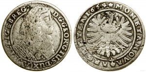 Silesia, 15 krajcars, 1664, Brzeg