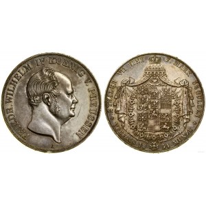 Niemcy, dwutalar = 3 1/2 guldena, 1854 A, Berlin