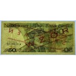 50 Zloty 1988 Serie GB 0000000 - Nr.0830 - MODELL / SPECIMEN