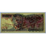 10.000 Zloty 1987 - Serie A 0000000 - Nr.0675 - MODELL / SPECIMEN