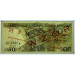 50 Zloty 1975 - Serie A 0000000 - Nr.1357 - MODELL / SPECIMEN