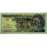 1000 Zloty 1979 - Serie BM 0000000 - Nr.1740 - MODELL / SPECIMEN
