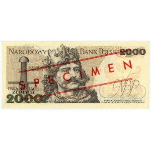 2.000 złotych 1977 - seria A 0000000 - No.0587 - WZÓR / SPECIMEN